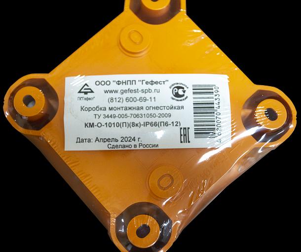 Коробка монтажная огнестойкая КМ-О-1010(П)(8к)-IP66(П6-12) фото 8
