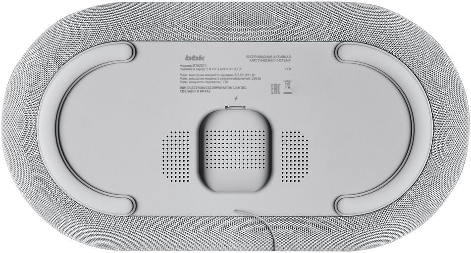 Колонка порт. BBK BTA2010 серый 10W 1.0 BT (BTA2010 (GR)) фото 9