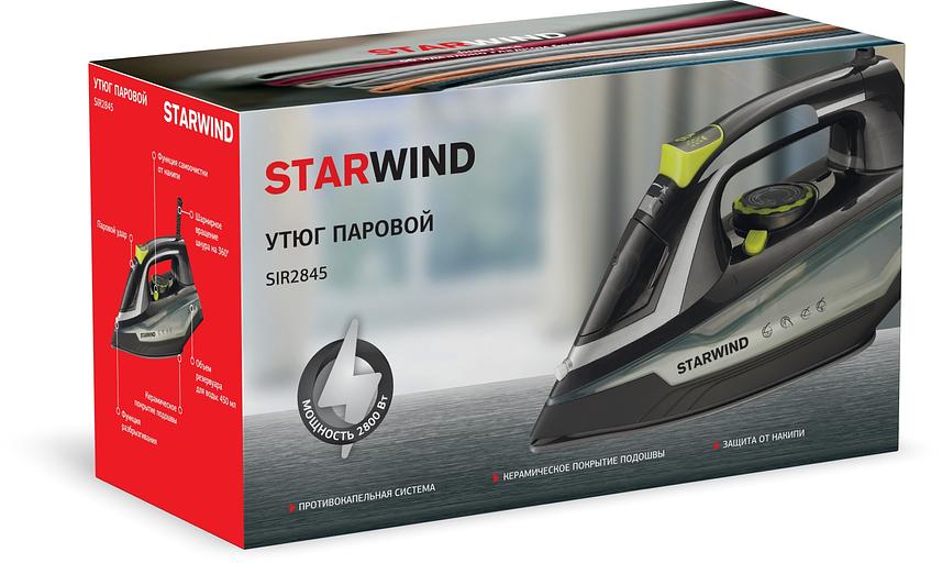 Утюг Starwind SIR2845 2800Вт черный/серебристый фото 2