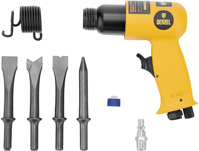 Дрель прямая Denzel PD500 114л/мин патр.:ключевой желтый/черный фото 10