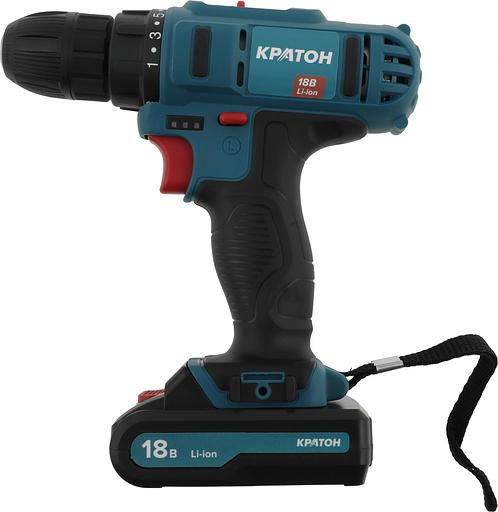 Дрель-шуруповерт Кратон CD-18-Li-2,0 аккум. патрон:быстрозажимной (3 11 01 057) фото 2