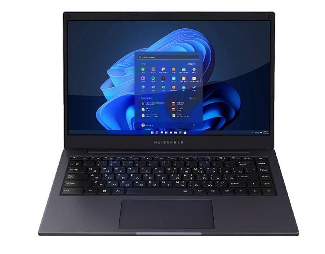 Ноутбук Maibenben S14A-iN10UM 14" FHD IPS, Intel N100, 8Gb, 256Gb SSD, Linux, синий фото 1
