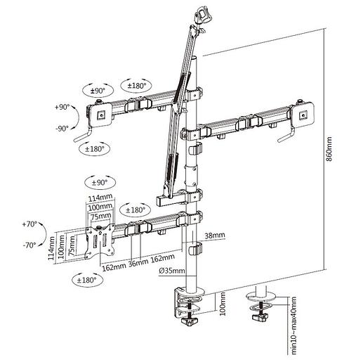 Универсальный кронштейн для студии Digis DSM-DC41 фото 9