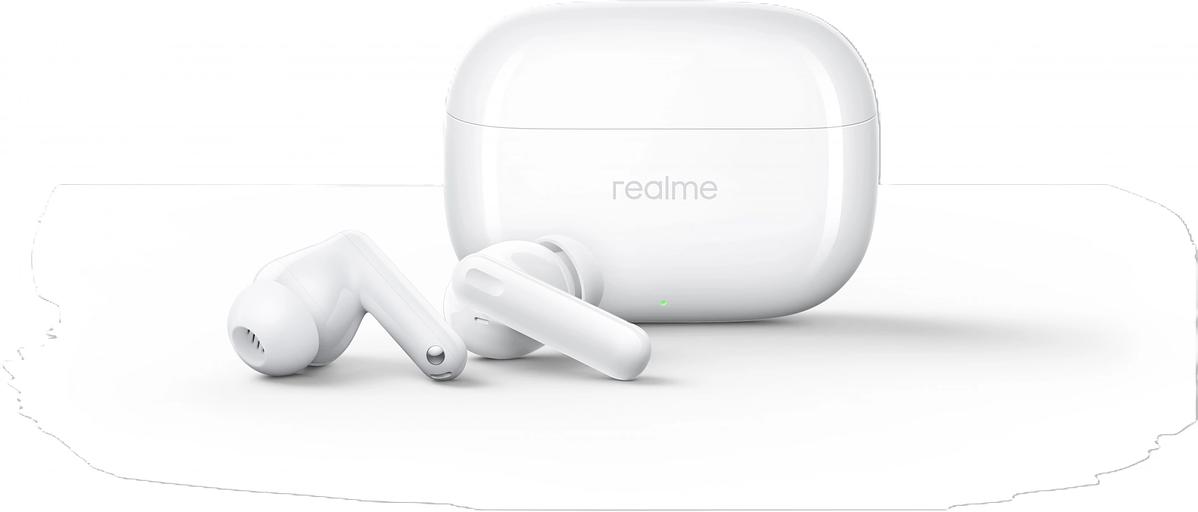 Гарнитура внутриканальные Realme Buds T310 белый беспроводные bluetooth в ушной раковине (6941764436893) фото 2