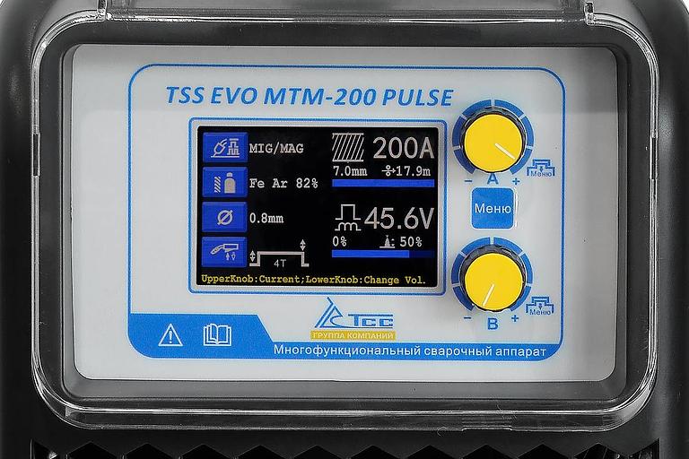 Сварочный полуавтомат ТСС EVO MTM-200 PULSE инвертор MMA/TIG/MIG 5.04кВт фото 6