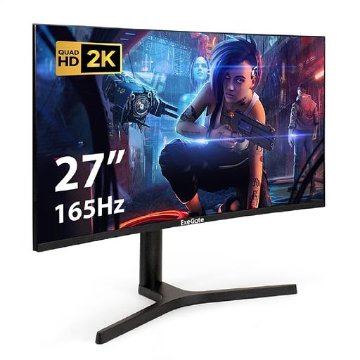 LCD ExeGate 27" EC2700TA Combat {VA 2560x1440 Curved 165Hz 1ms 16:9 300cd 3000:1 178/178 2xHDMI DisplayPort USB Speakers} [EX297303RUS] фото 1