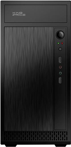 Корпус KingPrice KPCC-MN211 черный без БП mATX 1x80mm 2x120mm 2xUSB2.0 audio фото 2