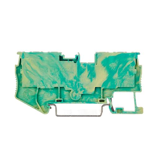 Клемма заземления, зажим push-in, 4 точки подключения, 2.5 кв.мм DKC VPR-2.5-QUATTRO-PE фото 2