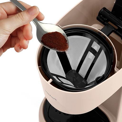 Кофеварка капельная Kitfort КТ-7303 800Вт бежевый/черный фото 4