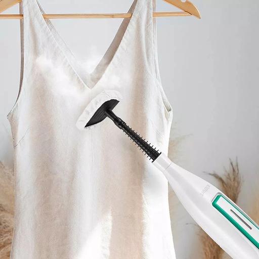 Швабра паровая Kitfort КТ-1098 1250Вт белый/зеленый фото 7