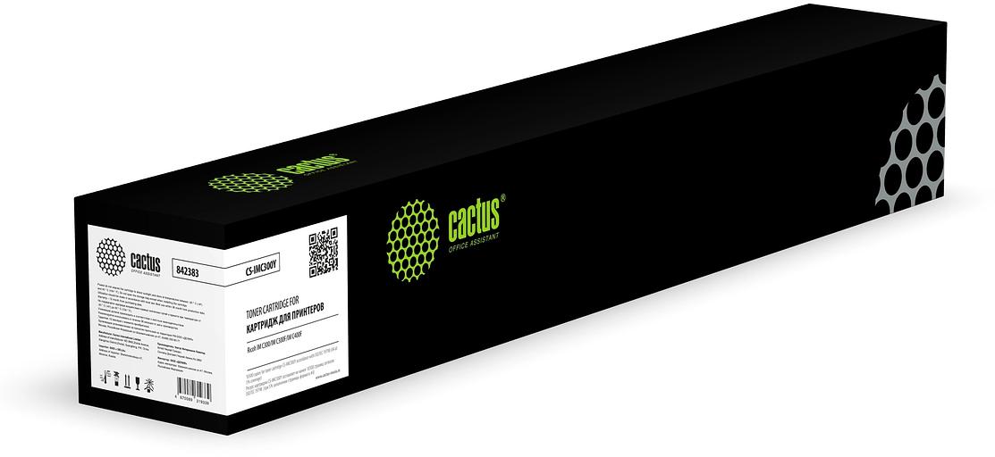 Картридж лазерный Cactus CS-IMC300Y 842383 желтый (10300стр.) для Ricoh IM C300/C400 фото 1