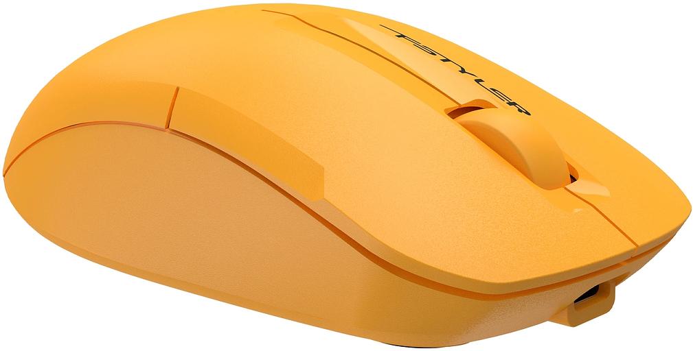 Мышь A4Tech Fstyler FG15C Air2 желтый оптическая (1200dpi) беспроводная USB фото 3