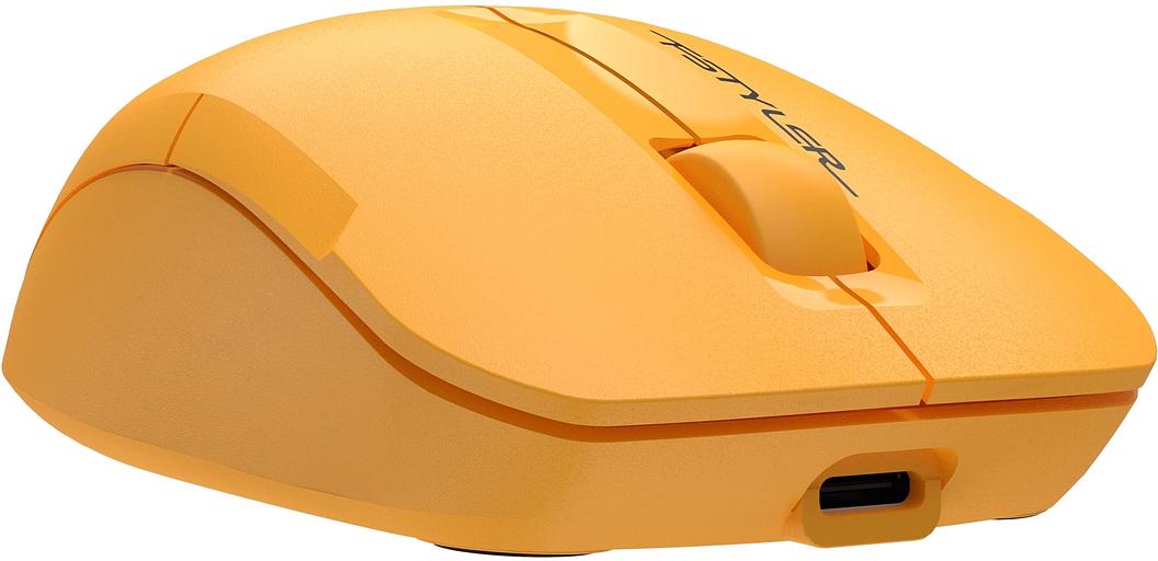 Мышь A4Tech Fstyler FG15C Air2 желтый оптическая (1200dpi) беспроводная USB фото 7