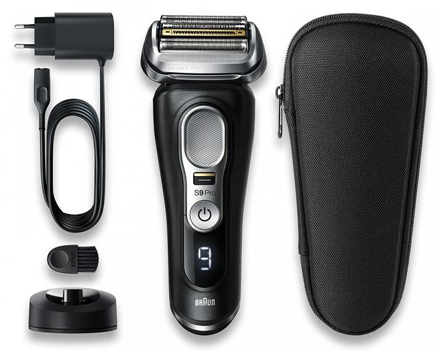 Бритва сетчатая Braun Series 9 pro 9410s реж.эл.:5 питан.:аккум. черный фото 3