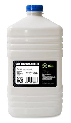 Тонер Cactus CS-TKY4-650 черный флакон 650гр. для принтера Kyocera TK-330/TK-360/TK-3130/TK-3190/TK-3490 (для высокоскоростных машин серии 3xxx) (CS-TKY4-650) фото 1