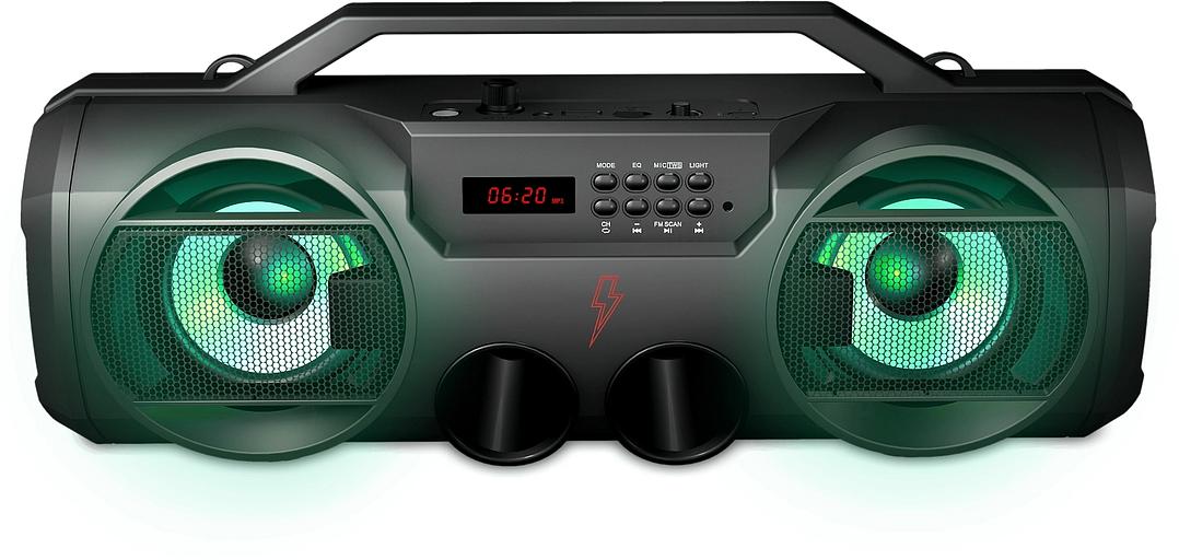 Колонка порт. Ural Молния 280 черный 28W 2.0 BT 10м 2000mAh (УРАЛ МОЛНИЯ 280) фото 1