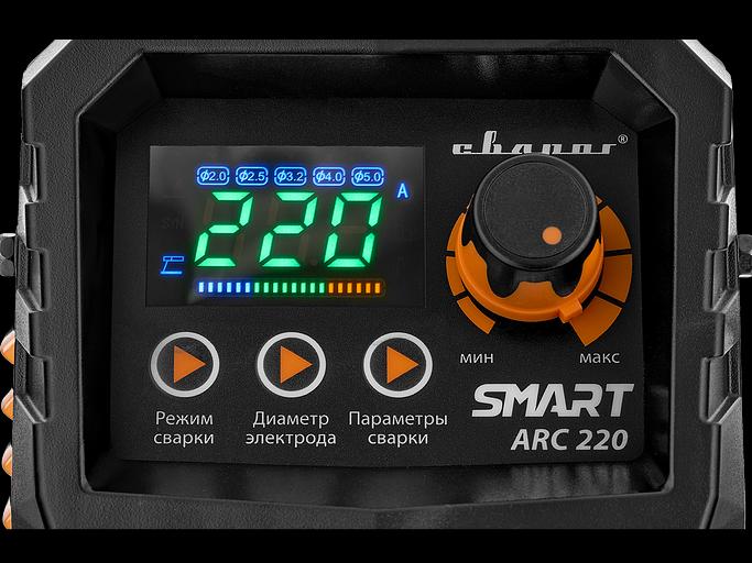 Инвертор сварочный ARC 220 ''REAL SMART'' (Z28403) фото 3