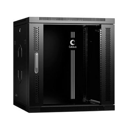 CABEUS SH-05F-12U60/60-R-BK 12U 600X600X635MM (ШХГХВ) ДВЕРЬ СТЕКЛО, ЦВЕТ ЧЕРНЫЙ (RAL 9004) фото 1