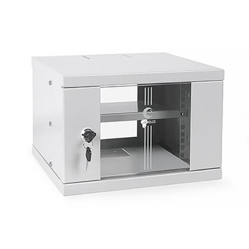 Cabeus WSC-4U Шкаф телекоммуникационный настенный 10" 4U 326x300x225mm (ШхГхВ) дверь стекло фото 1