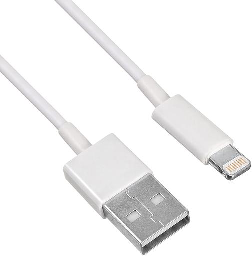 Кабель KingPrice KP-USBAL-1.5m USB (m)-Lightning (m) 1.5м белый фото 1