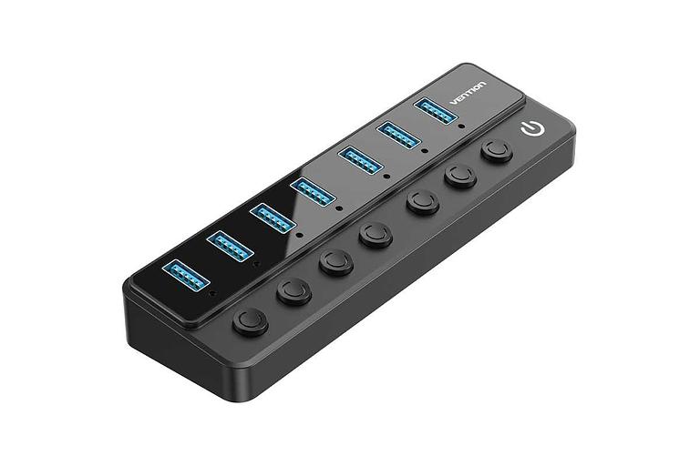 Концентратор Vention OTG USB 3.0 на 7 портов Черный Vention CHXB0 фото 1