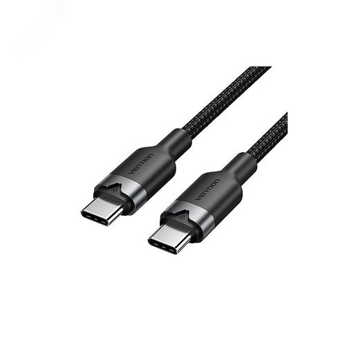 Кабель Vention USB 2.0 CM/CM - 2м. Черный 3А PD60W Vention TRDBH фото 1