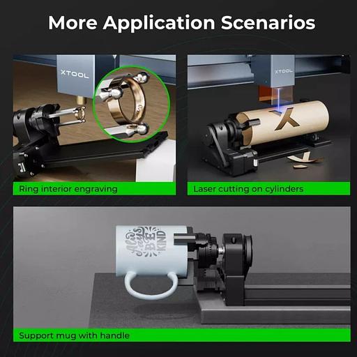 Насадка/приспособление Rotary Attachment 2 Pro для лазерного гравировщика Makeblock Xtool фото 3