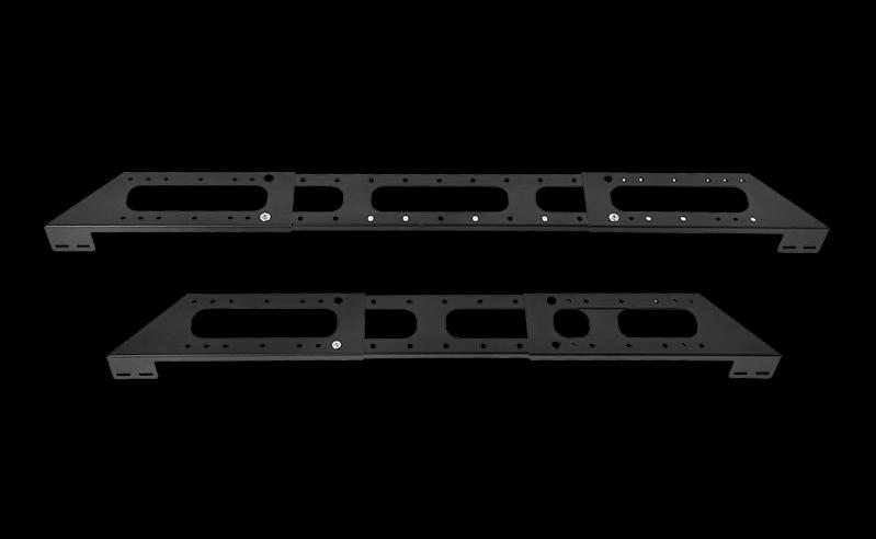 ЦМО Комплект кронштейна для крепления горизонтального кабельного лотка на крыши шкафа ШТК-СП, КЛГ-ШТК-СП-9005 фото 1