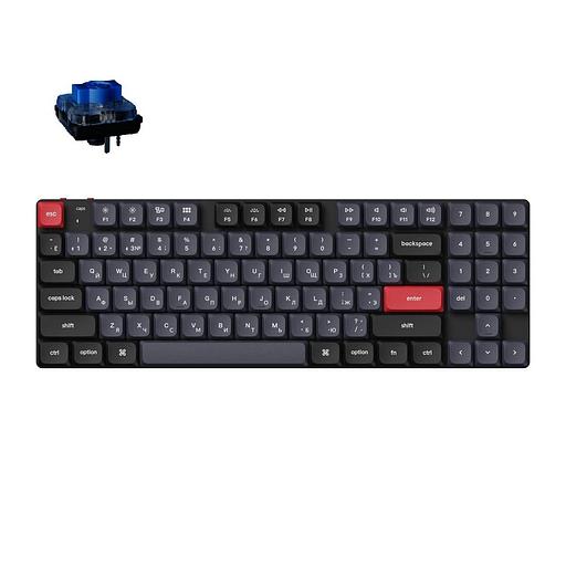 Беспроводная механическая клавиатура QMK Keychron K13 Pro, 90 клавиш, Hot-Swap, Gateron low profile Blue Switch фото 1