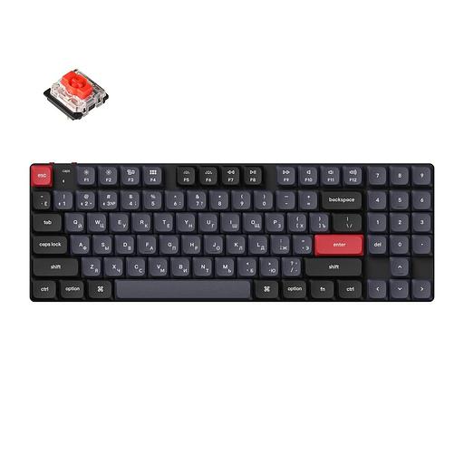 Беспроводная механическая клавиатура QMK Keychron K13 Pro, 90 клавиш, Hot-Swap, Gateron low profile Red Switch фото 1