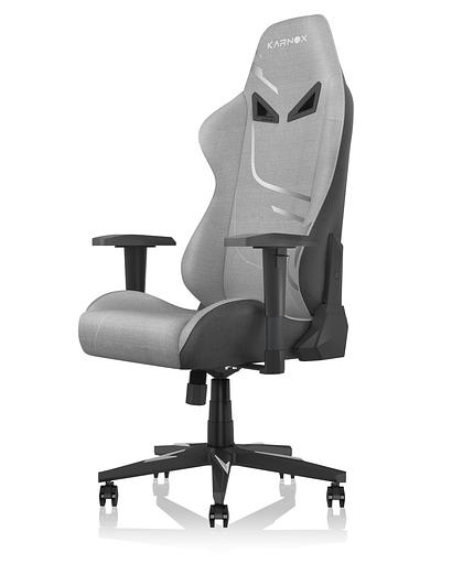 Премиум игровое кресло тканевое KARNOX HERO Genie Edition, silvery фото 1