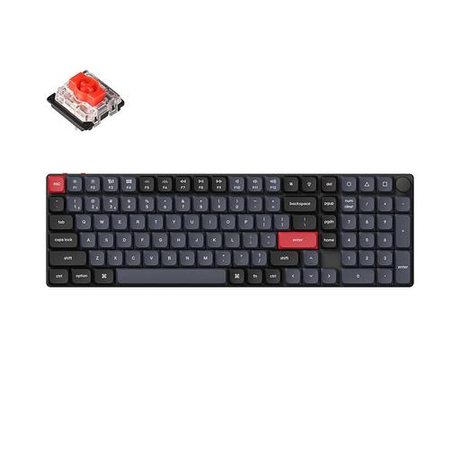 Беспроводная механическая клавиатура QMK Keychron K17 Pro, 103 клавиши, Knob, Hot-Swap, Gateron low profile Red Switch фото 1