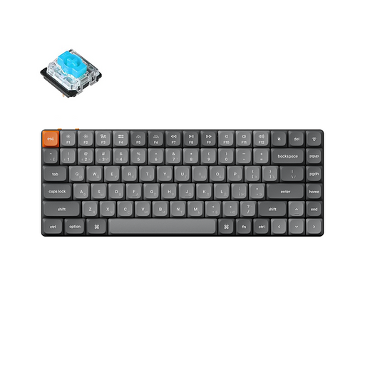 Беспроводная механическая ультратонкая клавиатура QMK Keychron K3 Max, 84 клавиши, RGB-подсветка, Gateron Blue Switch фото 1