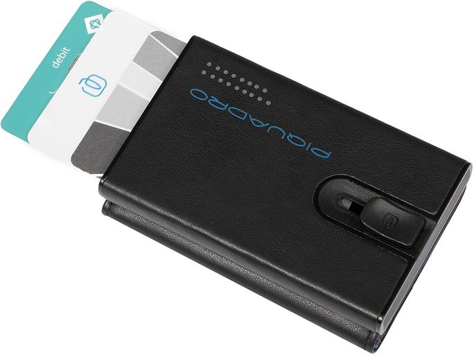 Чехол для кредитных карт Piquadro Urban PP5585UB00R/NGR черный/серый натур.кожа фото 4