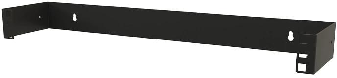 Кронштейн телекоммуникационный Hyperline BW19-1U-110F-RAL9005 настен. 1U 19" 110мм нагр.:15кг черный фото 1