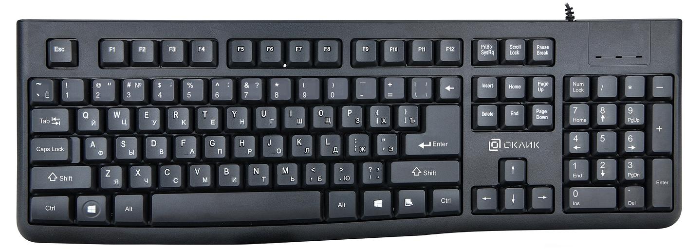 Клавиатура Оклик K135 черный USB (1914788) фото 1
