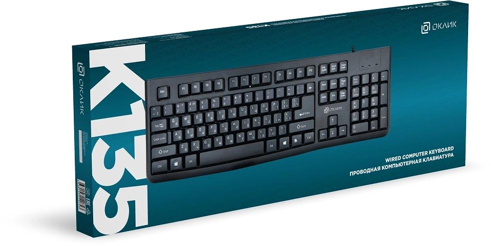 Клавиатура Оклик K135 черный USB (1914788) фото 5