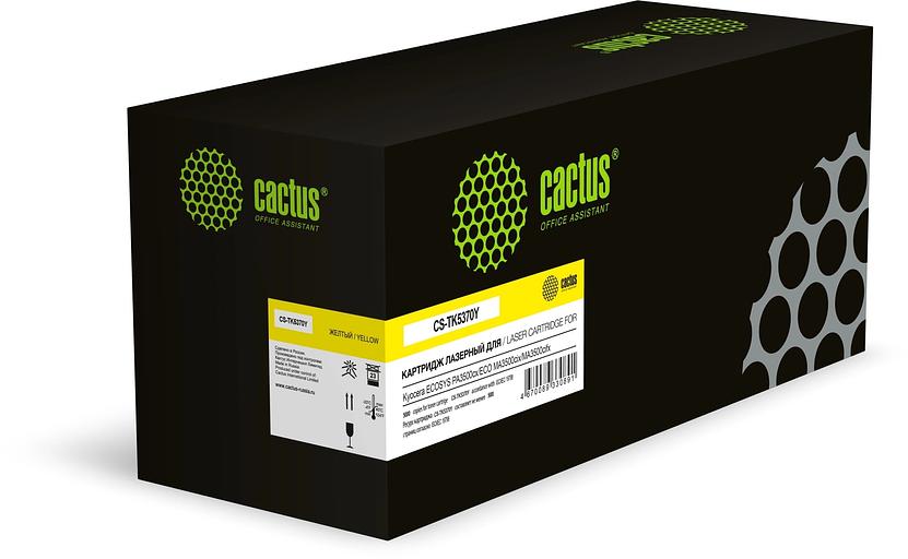 Картридж лазерный Cactus CS-TK5370Y TK-5370Y желтый (5000стр.) для Kyocera ECOSYS PA3500cx/ECO MA3500cix/MA3500cifx фото 1