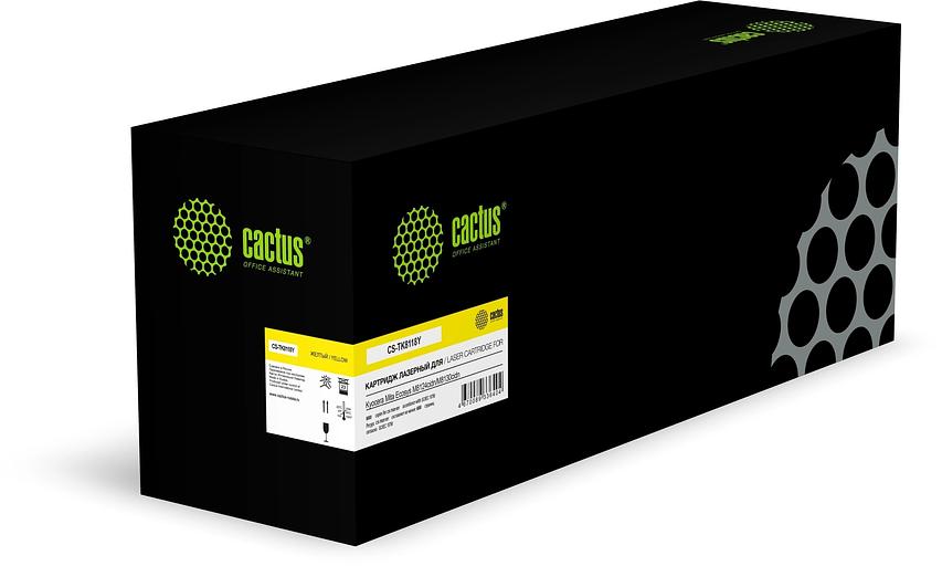 Картридж лазерный Cactus CS-TK8118Y TK-8118Y ASIA CN желтый (6000стр.) для Kyocera Mita Ecosys M8124cidn/M8130cidn фото 1