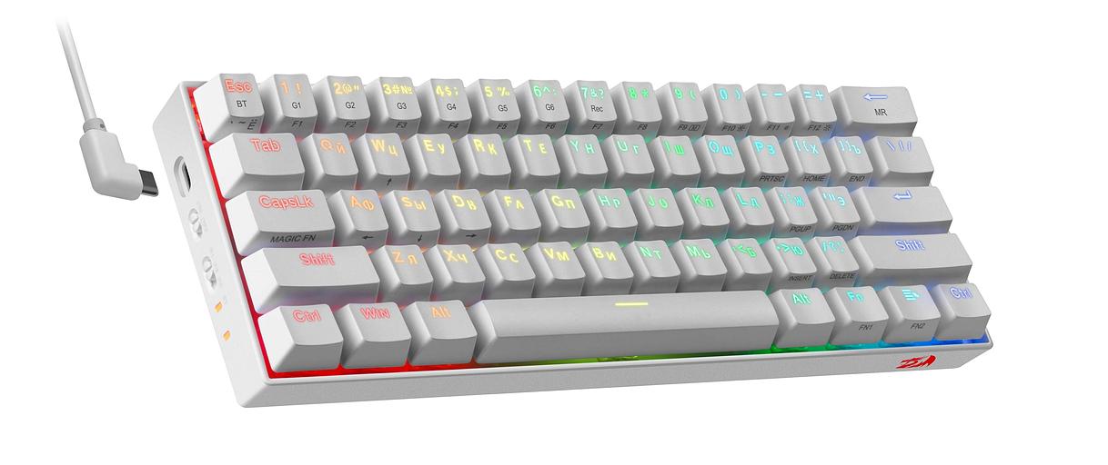Defender Беспроводная клавиатура Draconic RU,RGB,BT,white,61 кн._5 фото 1