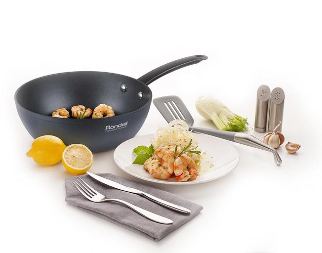 Сковорода Rondell Evolution-R RDA-798 круглая 28см покрытие: Evolution ручка несъемная (без крышки) графитовый фото 6