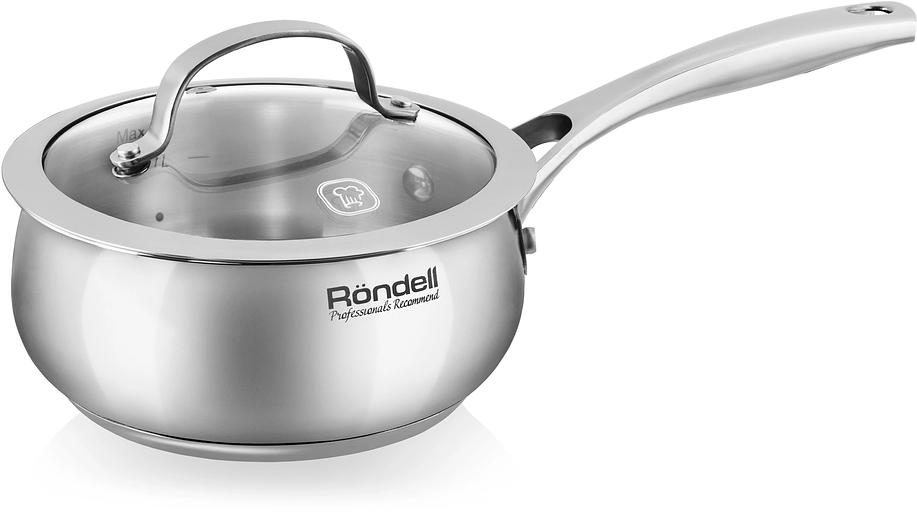 Ковш Rondell Calypso RDS-1670 1.5л. d=16см (с крышкой) стальной фото 1
