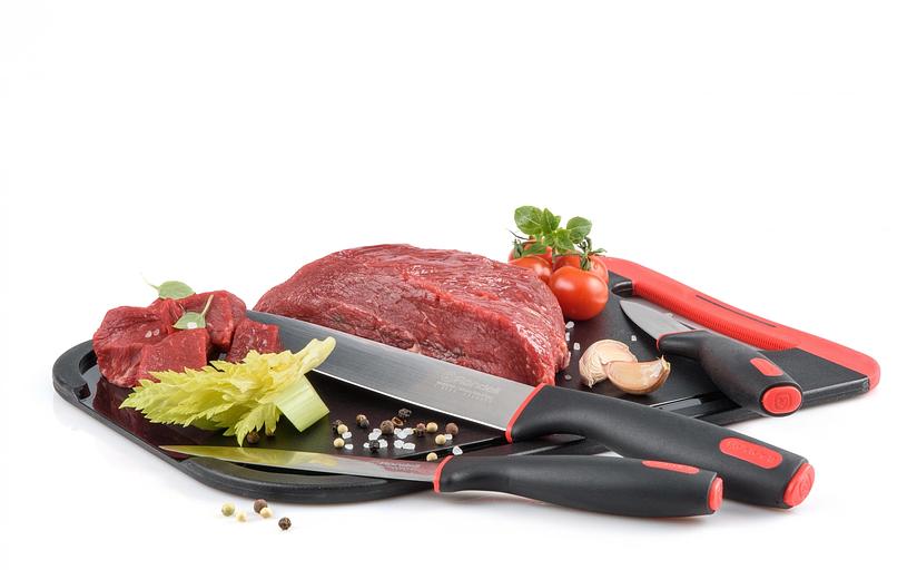 Набор ножей 3 шт с разделочной доской Urban Rondell RD-1010 фото 8