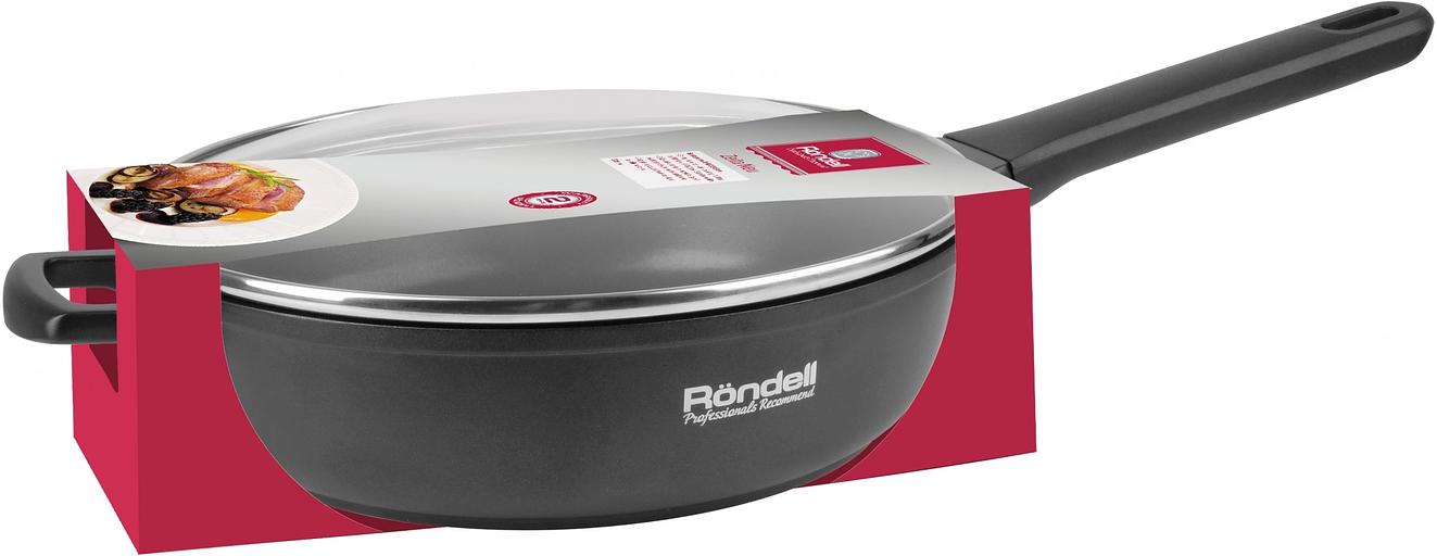 Сотейник Rondell Zeita Neu RDA-1203 d=28см (с крышкой) черный фото 1
