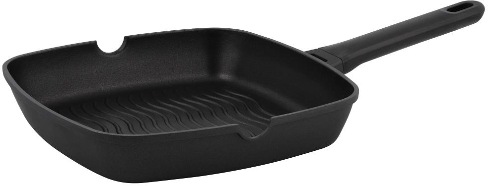 Сковорода-гриль Rondell Zeita Neu RDA-1204 квадратная 28см покрытие: TriTitan ручка несъемная (без крышки) черный фото 5