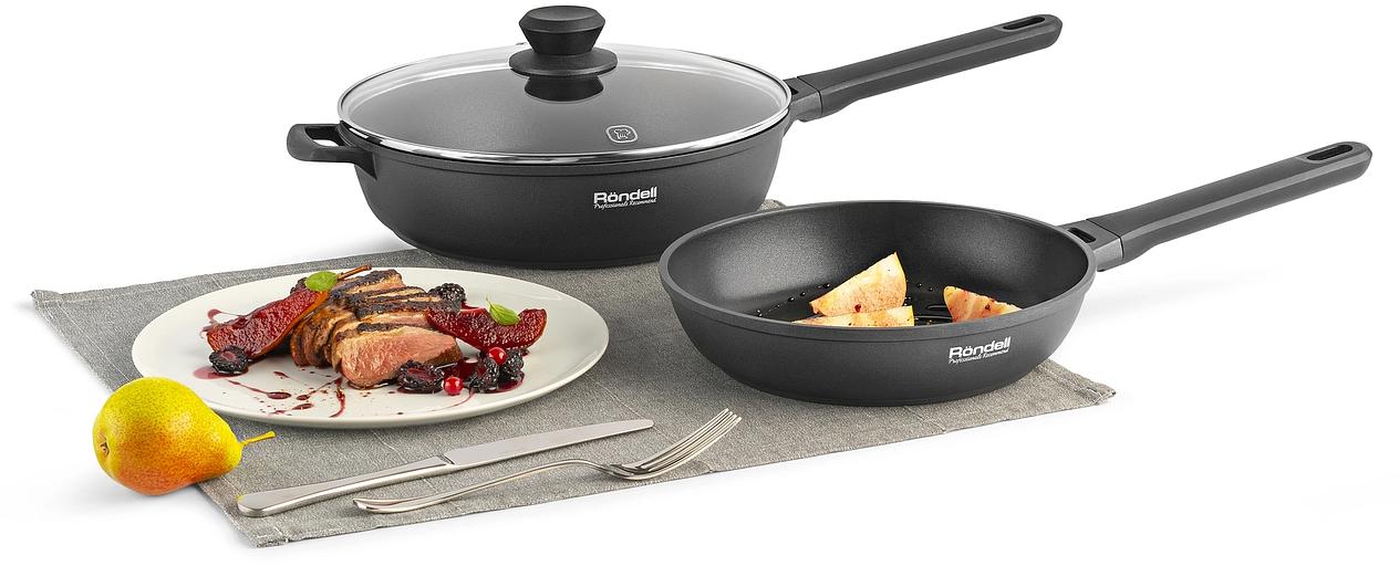 Сковорода-гриль Rondell Zeita Neu RDA-1204 квадратная 28см покрытие: TriTitan ручка несъемная (без крышки) черный фото 8