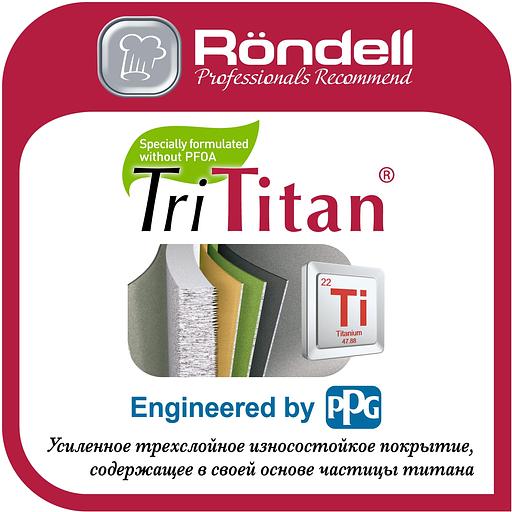 Сковорода-гриль Rondell Zeita Neu RDA-1204 квадратная 28см покрытие: TriTitan ручка несъемная (без крышки) черный фото 9