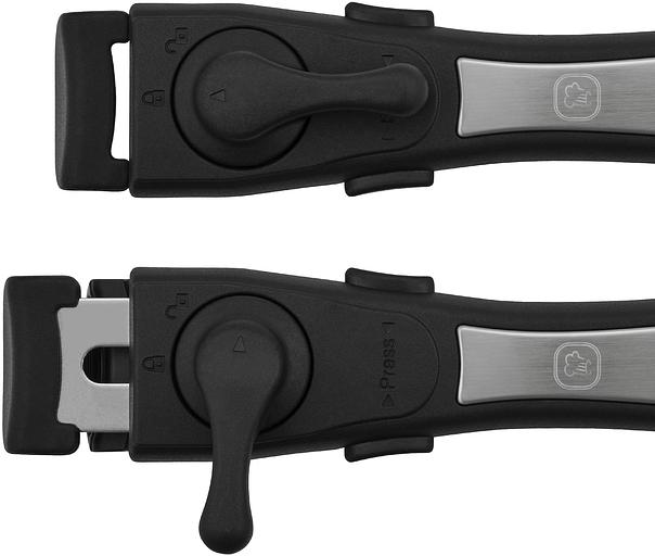 Набор 5 предм: Кастрюли б/кр 16 см (1,4 л), 20 см (2,8 л), сковороды б/кр 26*5 см, 28*5 см, съемная фото 3