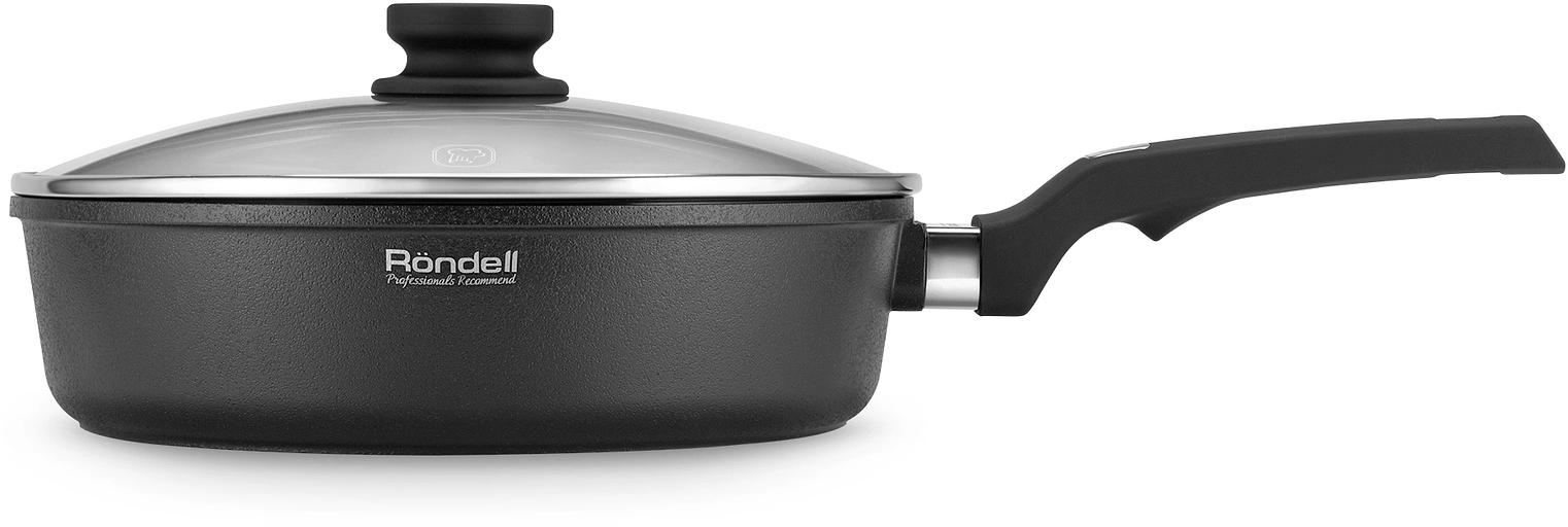 Сотейник Rondell Point RDA-1351 d=28см (с крышкой) графитовый фото 1