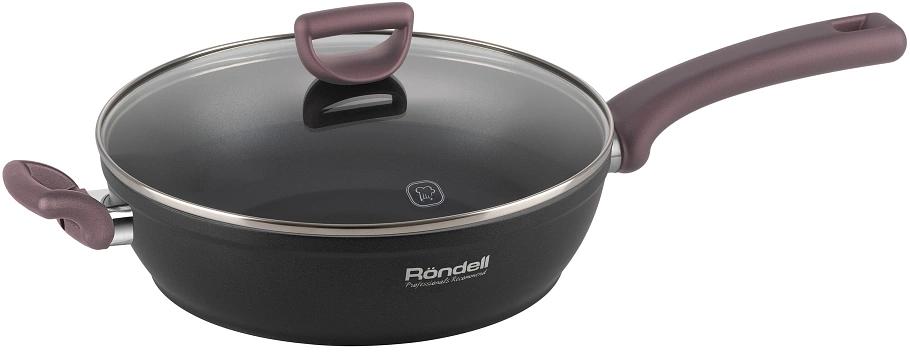 Сотейник Rondell Fest RDA-1526 d=28см (с крышкой) черный фото 2